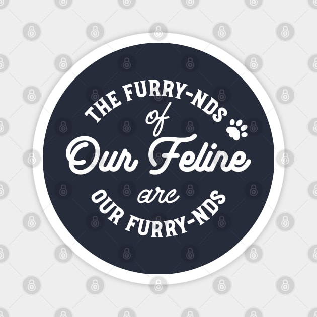 The Cat Friends Cute Pun II Magnet by FlinArt